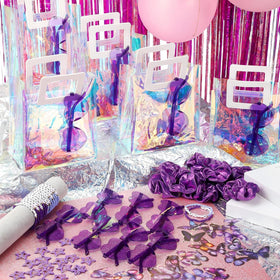 Geiserailie purple scrunchies with Y2K vibe for retro celebrations