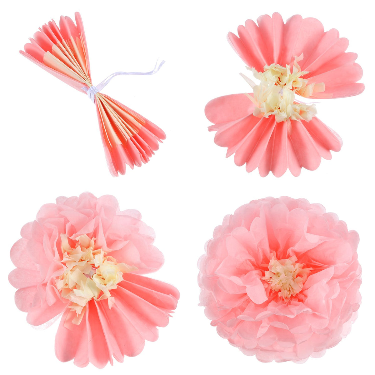Gejoy paper flowers 10inch creates vibrant event focal points.