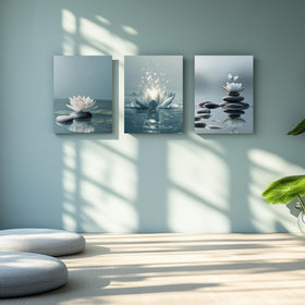 GELDSTEI Calm Zen canvas: spa and yoga room decor for calm vibes