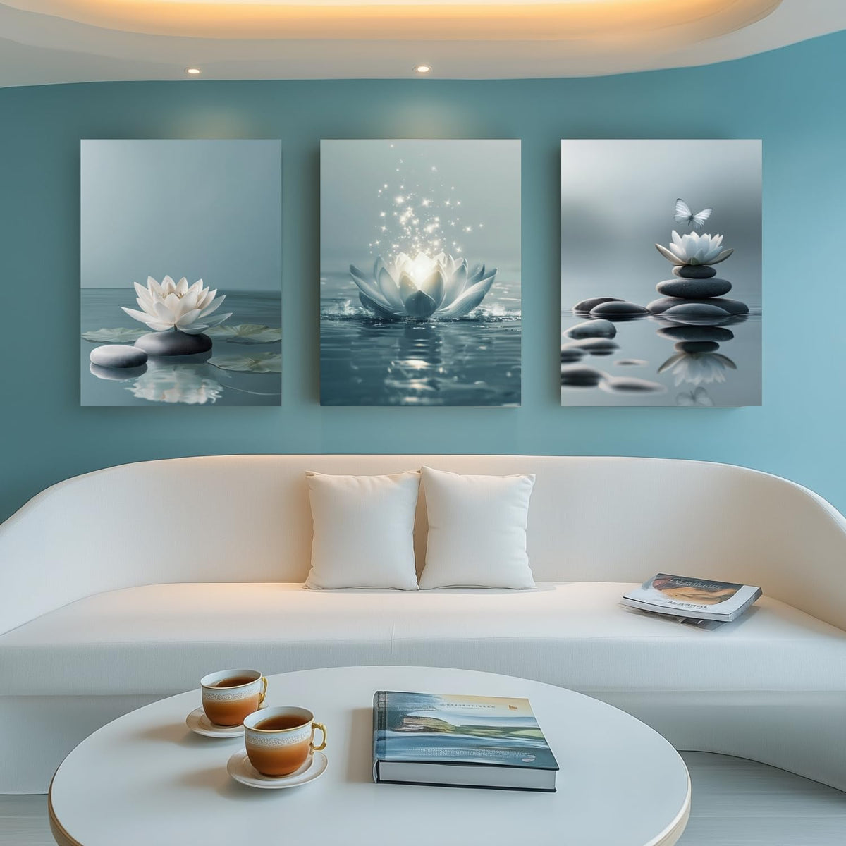 GELDSTEI Calm Zen canvas: water reflections for tranquil living areas