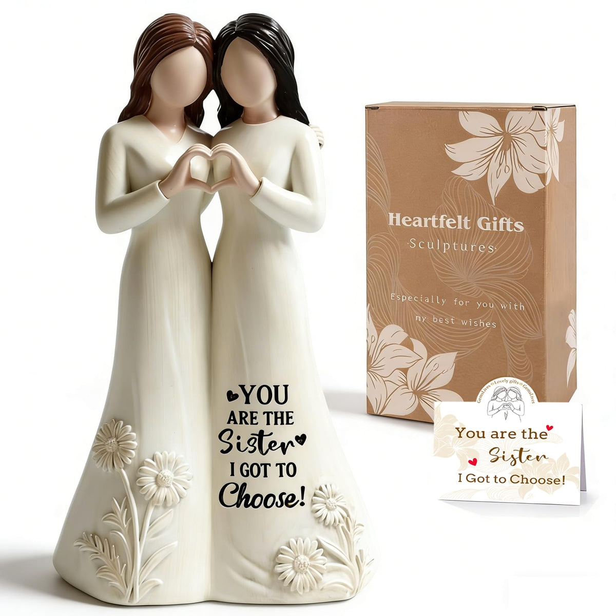 GemsLives best-friend-birthday figurine, heartwarming keepsake of lifelong friendship