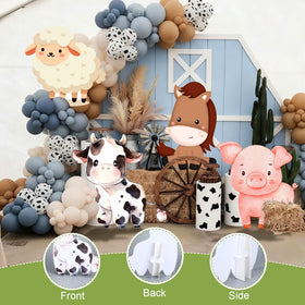 Gemscream pig cutout creates a friendly focal point for kids' parties.