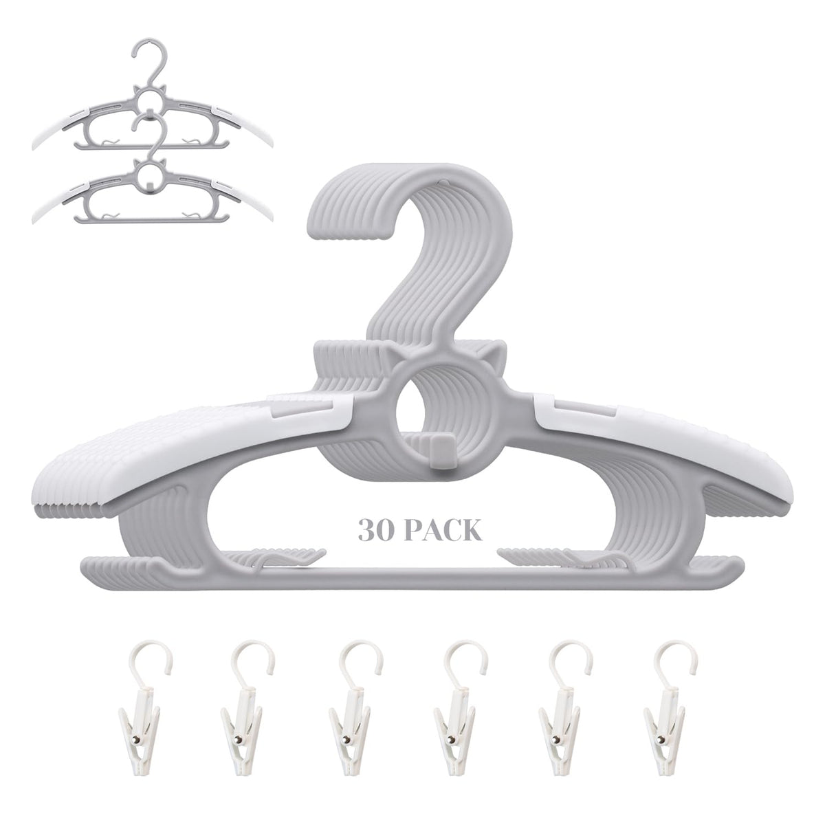 Gencuoir ultra-thin baby hangers save closet space and keep outfits neat.