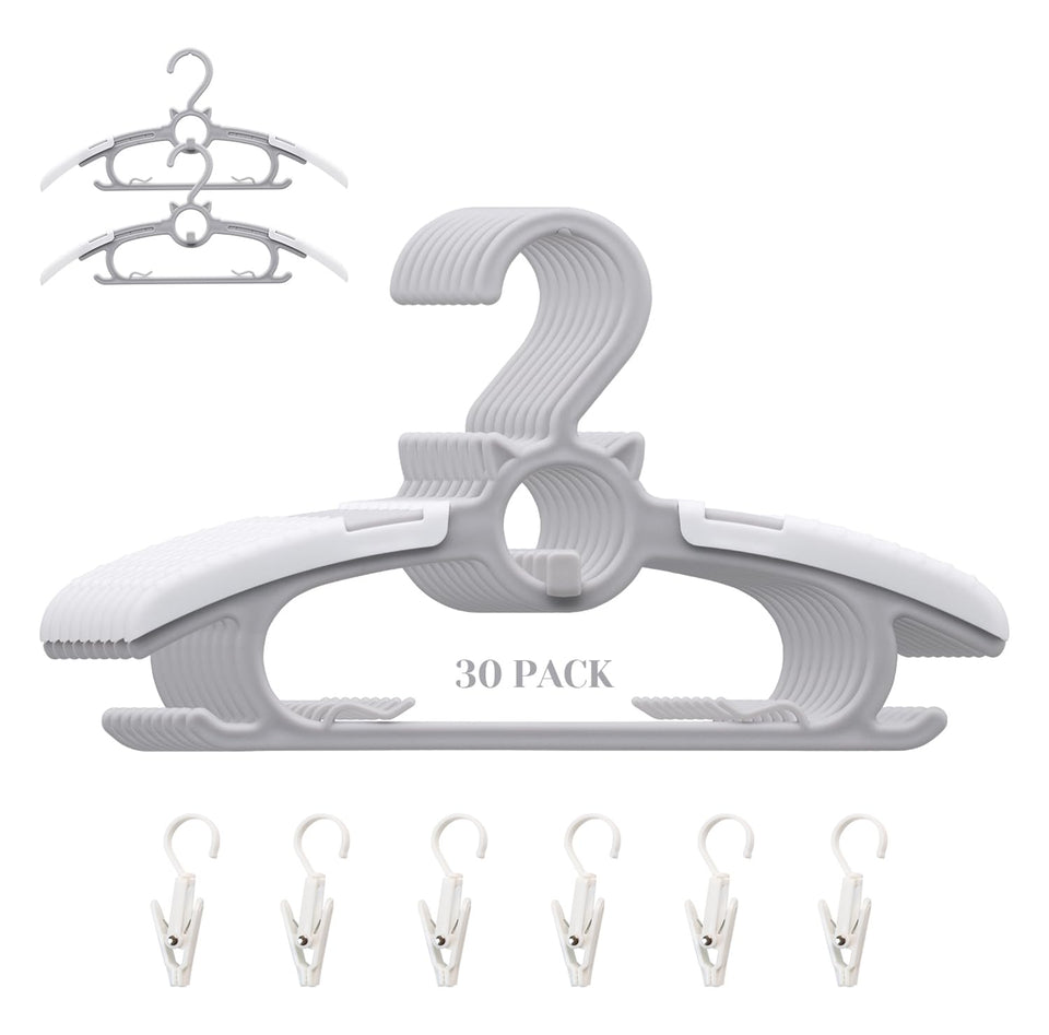 Gencuoir ultra-thin baby hangers save closet space and keep outfits neat.