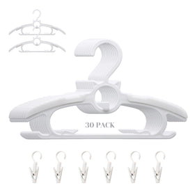Gencuoir ultra-thin baby hangers keep newborn outfits neat and wrinkle-free.