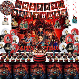 Generic 125Pcs Birthday Kit backdrop enhances themed celebrations with instant decoration.