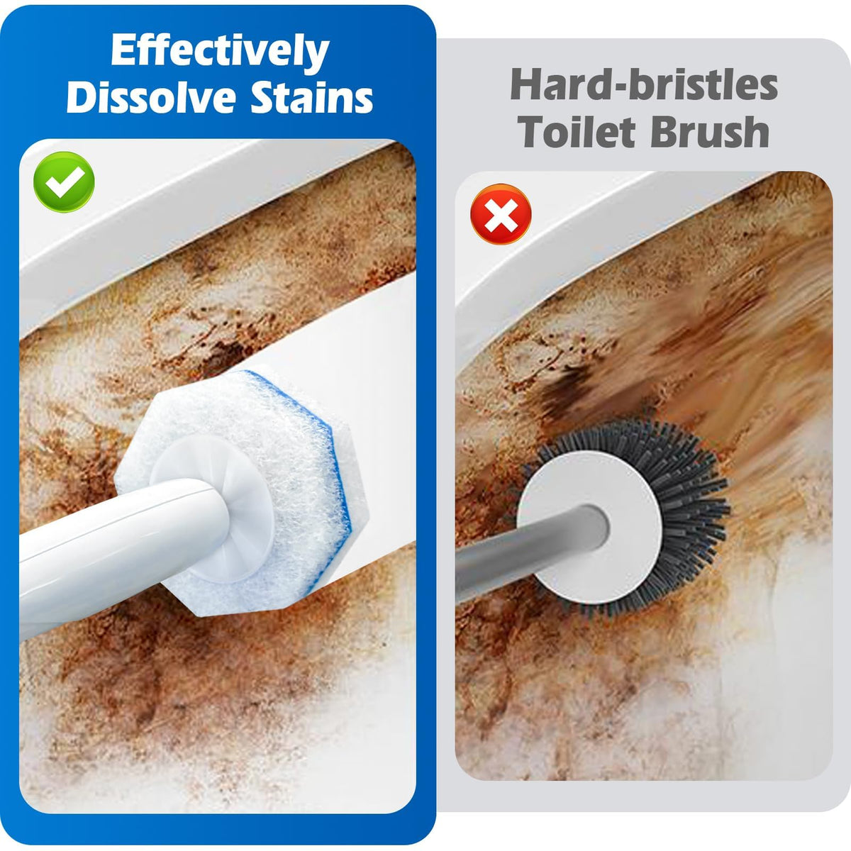 Generic refills featuring a 3-layer scrubbing pad design for thorough cleaning