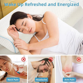 Generic 3D arched memory foam core contours spine for better posture