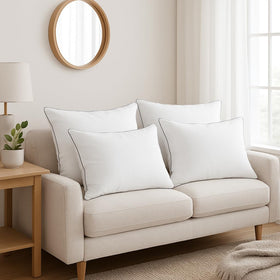 Generic vacuum-packed packaging keeps pillows clean on arrival and ready to fluff.