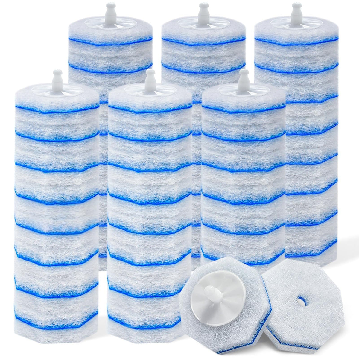 Generic 50-count toilet wand refills neatly packaged for easy stocking and savings