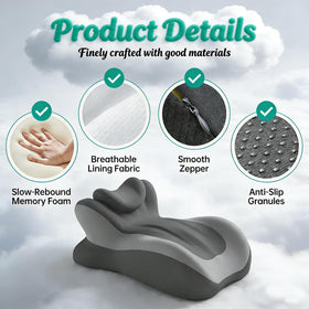 Generic Adjustable Intimacy Pillow 27-degree angle elevates hips and spine
