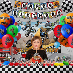 Generic balloons dirt bike set adds color and volume to celebrations