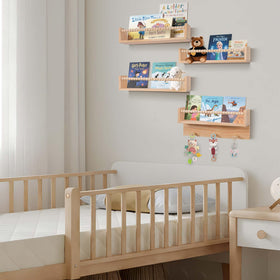 Generic BOMID wall shelf used in bathroom for toiletries organization.