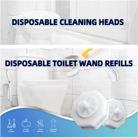 Generic bulk toilet wand refills stored compactly for quick replacement