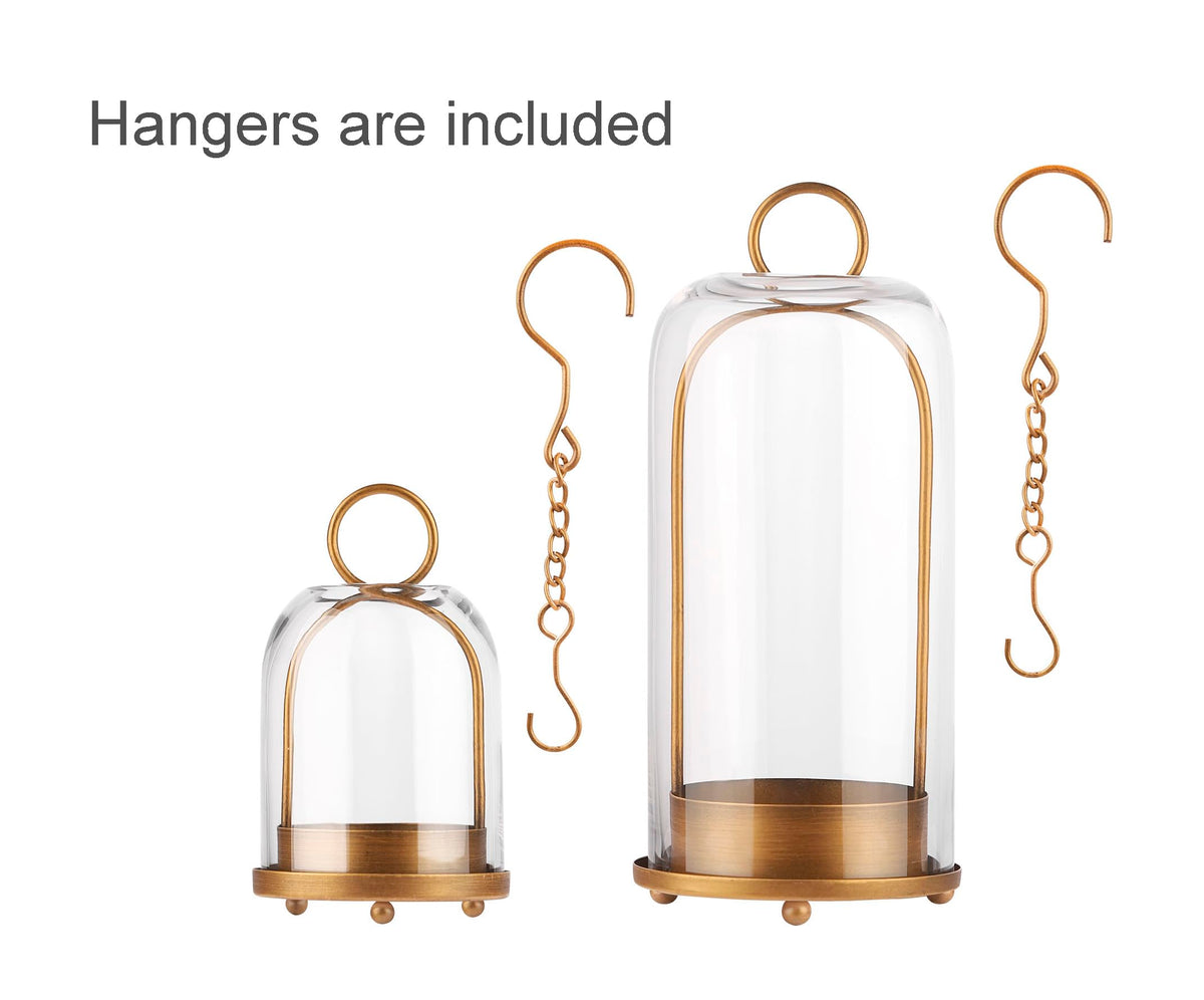 Generic candle holder 4in glass dome, side view, compact and versatile for tabletops.