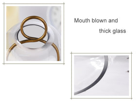 Generic candle holder with plant display, brass style, great for greenery and ambient lighting.