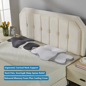 Generic cervical neck pillow cervical contour provides spine-friendly support for side sleepers