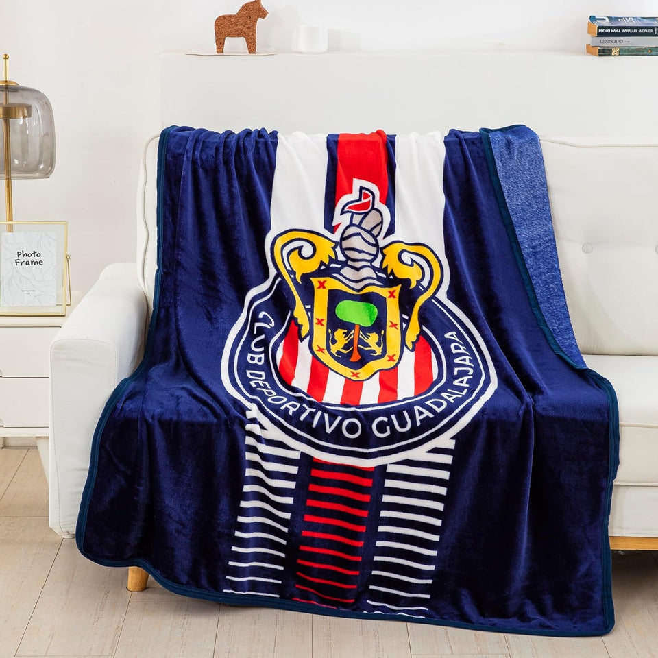 Generic Chiva logo throw blanket for warm, lightweight comfort at home or outdoors