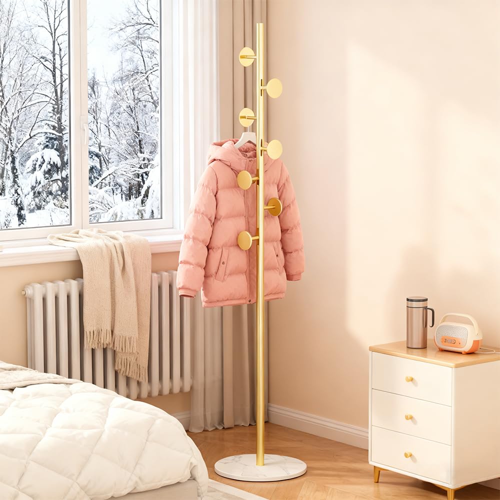 Generic coat rack nano-baking paint prevents rust and wear.