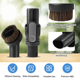 Generic crevice tool cleans narrow gaps between cushions and vents