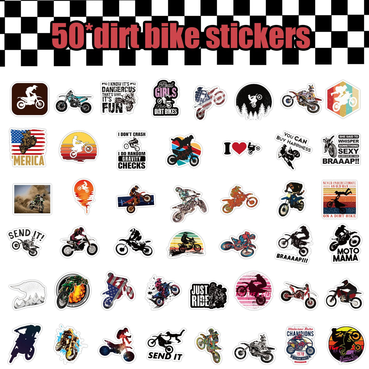 Generic cupcake toppers dirt bike designs spark treats and smiles