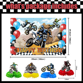 Generic dirt bike cake topper elevates desserts with racing flair
