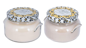 Generic Diva 22oz candle with dual wicks enabling even burn and strong scent throw