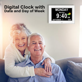 Generic eleven-inch clock suitable on desk or wall placement