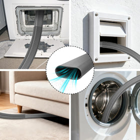 Generic extension hose extends reach to tight spaces and edges