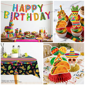 Generic fiesta napkins designed for practical decorative tabletop layers