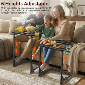 Generic Folding TV Tray Table's sturdy base supports laptops and meals