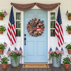 Generic durable outdoor decor resists fading for long-lasting color.