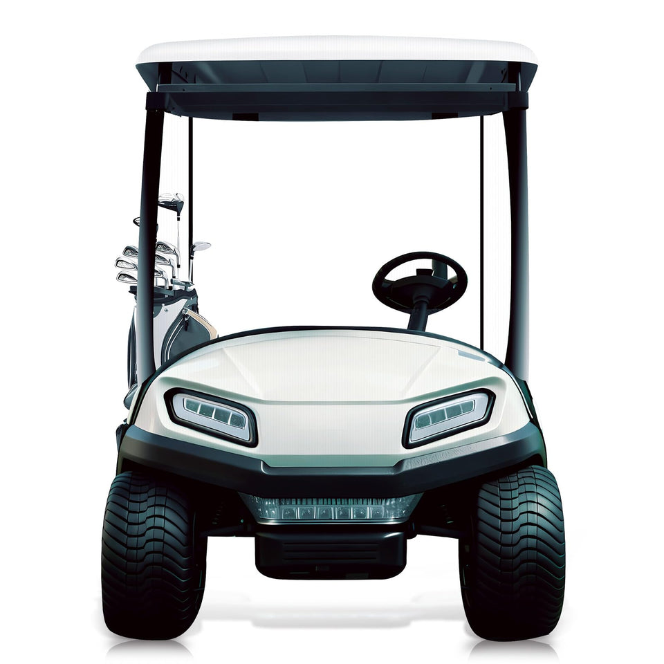 Generic golf cart cutout 3.3ft forms a striking photo backdrop for golf parties.
