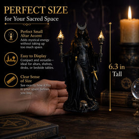 Generic Hecate statue with hounds showcases a bold centerpiece for collections