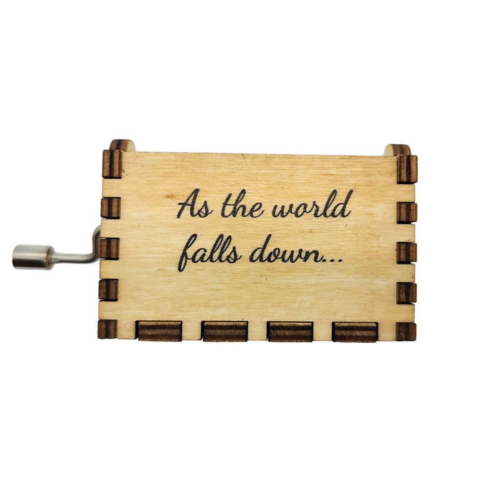 No batteries needed; wind the crank for a classic sound.