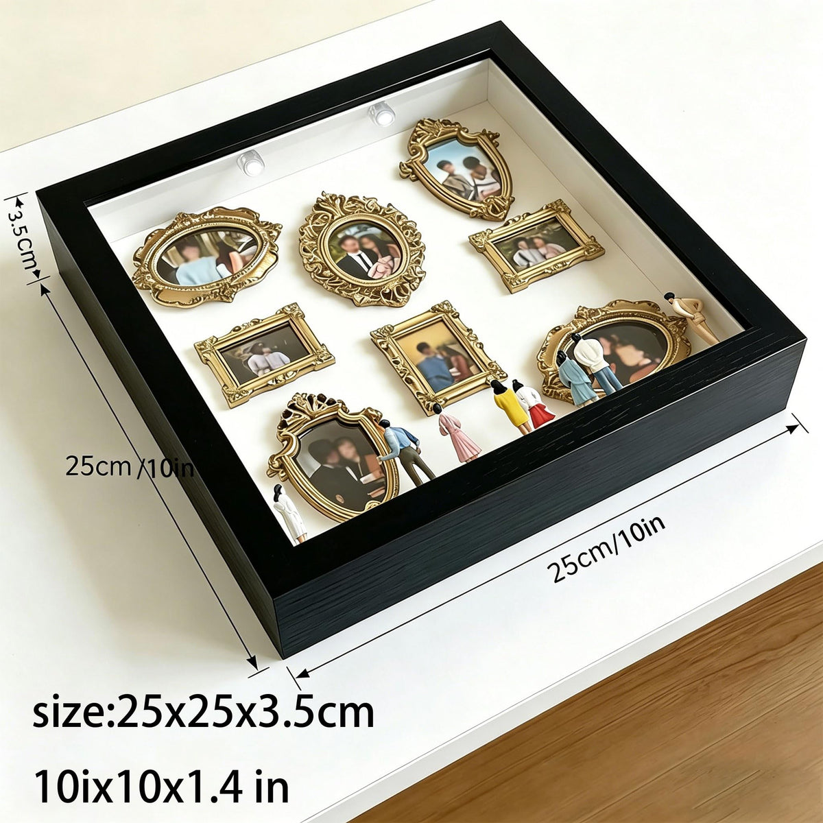 Generic Mini Gold Frames add elegant touches to display spaces