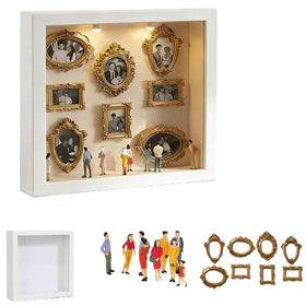 Generic Mini Museum silhouette shadow box frame showcasing 3D memories