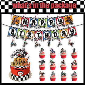 Generic motocross backdrop adds action-ready scenery for dynamic party photos