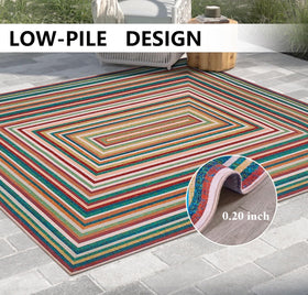 Generic multicolor rug ideal for entryways and foyers welcoming guests.