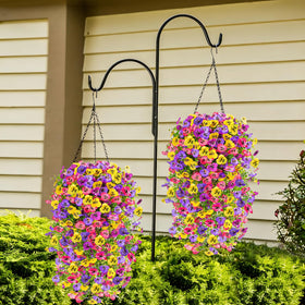 Generic pansy flowers dense stems and realistic texture boost natural look indoors.