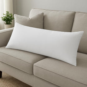 Generic pillow insert is durable and machine washable for easy care.
