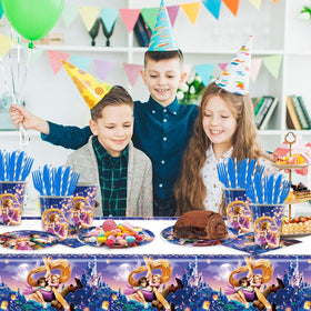 Generic Rapunzel party decor set unifies the theme beautifully.