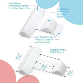 Generic Side Sleeper Weddge Cushion shows adjustable 45-degree incline.
