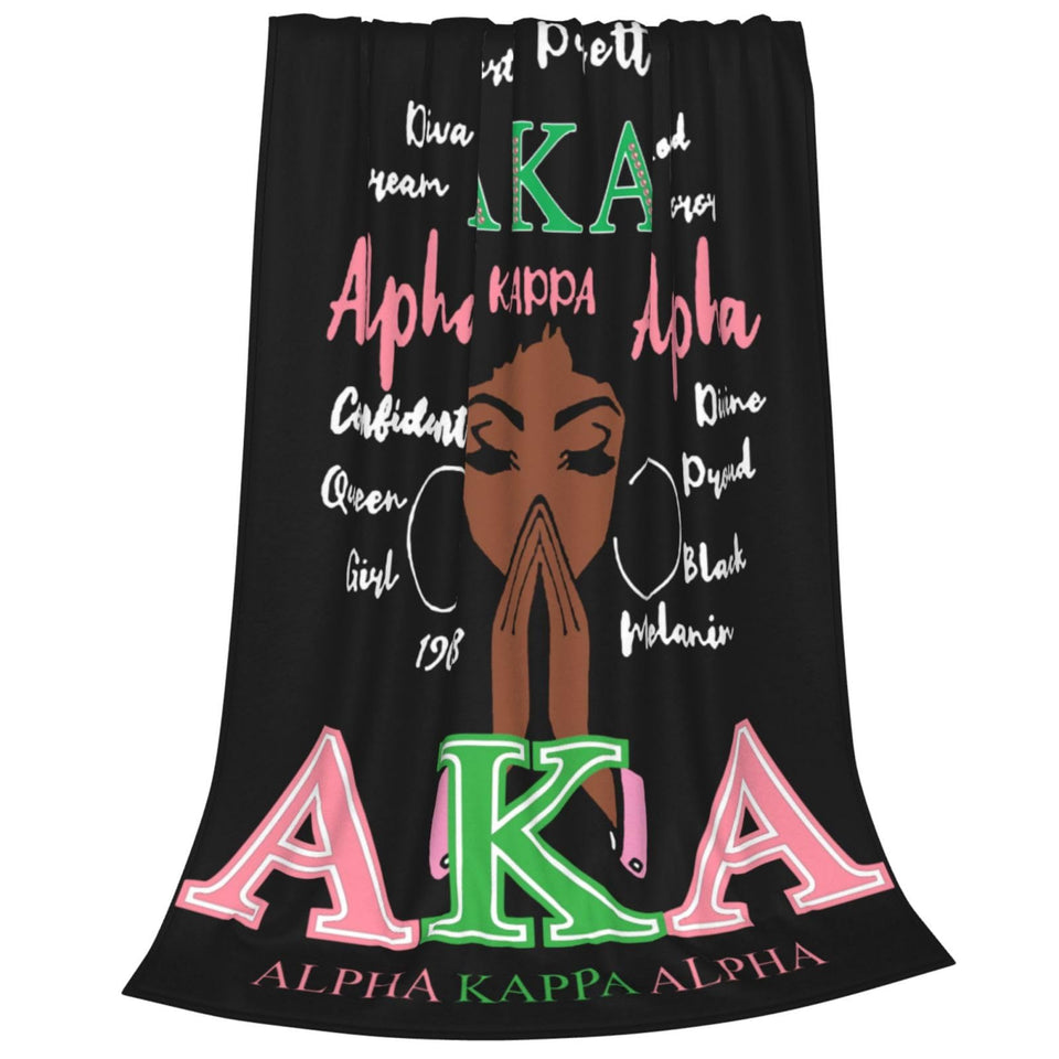 Generic Sorority Gifts soft flannel blanket folded on a sofa adds warmth and style.