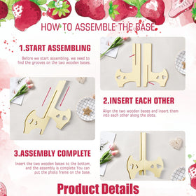 Generic strawberry theme instruction sign guides guests with style during the celebration