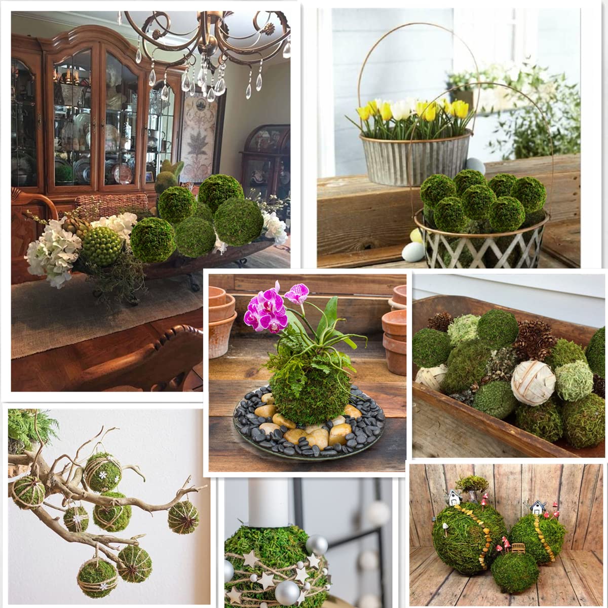 Generic Usmola moss balls for weddings and celebrations decor