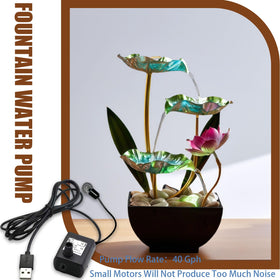 Generic Waterfall Pendulum Tabletop Fountain compact desktop decor for productive workspaces.