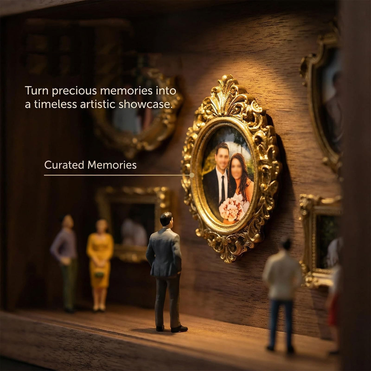 Generic Wedding Anniversary Gift Shadow Box captures milestones beautifully