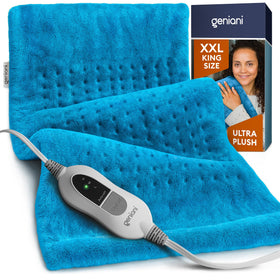 GENIANI electric throw for back pain delivering soothing heat on couch