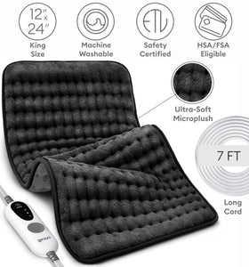 Geniani flexible microplush design hugs the body for targeted heat.